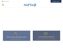 Tablet Screenshot of napta.com